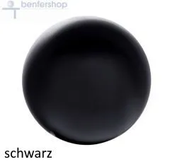 Farbige Vollglaskugel schwarz